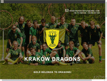 Tablet Screenshot of krakowdragons.pl